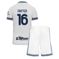 Camisa de Futebol Inter Milan Davide Frattesi #16 Equipamento Secundário Infantil 2024-25 Manga Curta (+ Calças curtas)